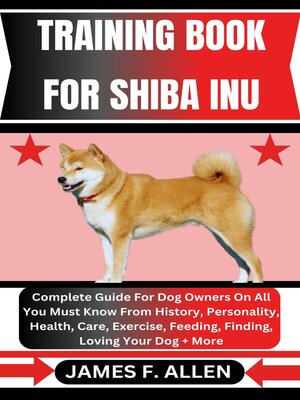 cover image of TRAINING BOOK FOR SHIBA INU